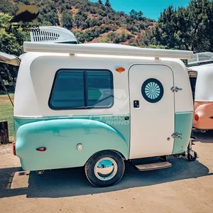 Camper e caravana leve de chapa galvanizada CommaMini para RV-Travel para aventuras ao ar livre