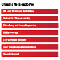 Herramienta de Diagnóstico Engine Dance X5 Pro Herramienta de Programación de ECU con Prueba de Urea y Sensores Escáner Todo en Uno para Camiones y Vehículos
