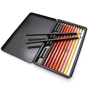 DESSIN D'ART SET <span class=keywords><strong>DE</strong></span> 12 <span class=keywords><strong>CRAYONS</strong></span> <span class=keywords><strong>DE</strong></span> COULEUR SKIN TON 12 <span class=keywords><strong>COULEURS</strong></span> <span class=keywords><strong>CRAYONS</strong></span> MARRON TEINTES <span class=keywords><strong>DE</strong></span> PEAU <span class=keywords><strong>CRAYONS</strong></span> <span class=keywords><strong>DE</strong></span> COULEUR <span class=keywords><strong>PASTEL</strong></span> DANS UNE BOÎTE EN MÉTAL - Product Image 1