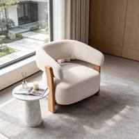 Carlford Fauteuil individuel moderne capitonné, confortable et d'appoint, pour lecture, chambre, salon, salle à manger, appartement