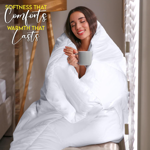 <span class=keywords><strong>Couette</strong></span> blanche matelassée avec languettes aux coins, alternative au duvet, taille Queen - Product Image 4