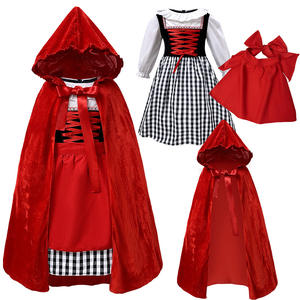 Disfraz de <span class=keywords><strong>Caperucita</strong></span> Roja para Niñas, Disfraz de Carnaval de Halloween para Niños, Fiesta de Fantasía, Disfraz Elegante - Product Image 1