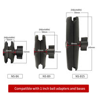 Soporte de Monitor Giratorio con Brazo de Montaje VESA de 75x75 mm, Tamaño B, para Reposacabezas de Camión, Autobús o Automóvil, Ajustable para iPad, Rotación de 360 Grados, para Ram
