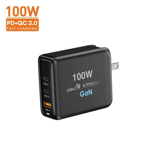 Productos Venta caliente Teléfonos de carga de pared Más rápido 65W 100W <span class=keywords><strong>USB</strong></span>-<span class=keywords><strong>C</strong></span> <span class=keywords><strong>Tipo</strong></span> <span class=keywords><strong>C</strong></span> PD3.0 QC Gan Cargador de adaptador rápido Reino Unido EE. UU. - Product Image 1