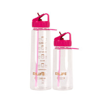 Bouteille d'eau en plastique Tritan 1,25 L avec logo personnalisé, sans BPA, pour enfants, durable, compatible 500 ml