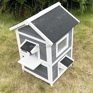 SDCH015 <strong>Cat</strong> <strong>House</strong> for <strong>Outside</strong> Wooden Large Cheap Animal Hot Sale Outdoor Solid Wooden Pet <strong>Houses</strong> - Product Image 2