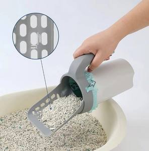 Pala para Arena de Gatos Desmontable de Gran Capacidad, Integrada, para Limpieza Rápida de Excrementos, Accesorio de Plástico para Caja de Arena de Gatos - Product Image 3