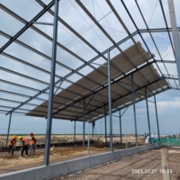 Bâtiment en structure acier pour élevage de poulets, porcs, vaches, chevaux, atelier en acier, kit de hangar métallique de Chine