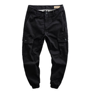 Wholesale High Quality Utility Multi <b>Pocket</b> <b>Trousers</b> Cotton Custom Logo Men Cargo Pants - Product Image 4