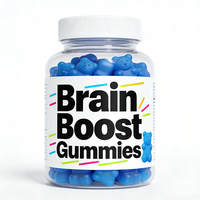 Complément alimentaire pour le cerveau Health Nova pour la mémoire, la concentration et la performance cognitive, avec vitamines B6 et B12, gommes nootropiques