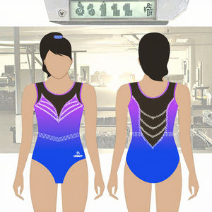 Justaucorps unisexe pour adultes sans manches en tissu coton élasthanne avec strass, détection par aiguille, fabrication ODM pour l'entraînement - Product Image 3