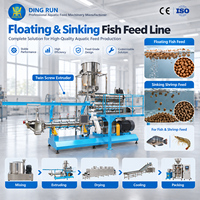 Machine extrudeuse d'aliments pour poissons de 1 à 6 tonnes par heure, ligne de production de granulés d'aliments aquatiques pour tilapia, poisson-chat, crevettes