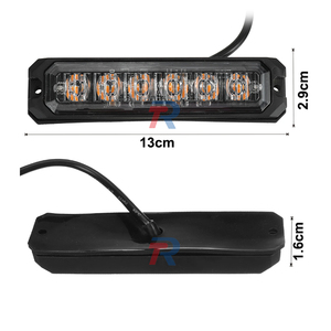 R65 E9 CE UKCA FCC IP65 Approuvé 6W <span class=keywords><strong>5</strong></span> Pouces <span class=keywords><strong>Feux</strong></span> Stroboscopiques Rectangulaires à LED pour Voiture Nouveau Lampe de Montage en Surface pour Éclairage Automobile - Product Image 2