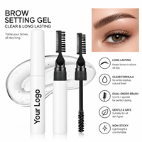 Gel coiffant sourcils personnalisé avec logo, sans cruauté animale, rehausseur de sourcils naturel, cire fixante waterproof, savon à sourcils