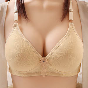 Jiao Rong Cai ชุดชั้นในสตรีแบบดั้งเดิมด้านบนบางด้านล่างหนาสายคล้องไหล่แบบถอดออกได้ - Product Image 2