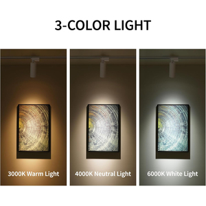 Projecteur LED encastré sur rail en aluminium blanc/noir haute luminosité 20W 30W pour bureau et magasin - Vente en gros - Product Image 3