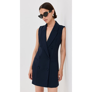 <span class=keywords><strong>Mini</strong></span> <span class=keywords><strong>abito</strong></span> personalizzabile <span class=keywords><strong>doppiopetto</strong></span> per donna stile formale da ufficio Casual da ufficio con tasche a balze lavabili antistatiche - Product Image 1