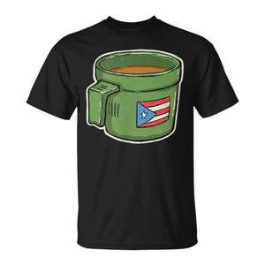 Camiseta Little Butter Cup Coffee con la bandera de Puerto Rico Boricua - Product Image 1