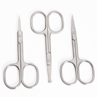 Ensemble de ciseaux de beauté en acier inoxydable de qualité supérieure, pour la coupe des poils du nez, des sourcils et des cuticules, pour hommes et femmes