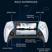 Consola de Juegos Portátil Mini Project X, Consola de Videojuegos HD de Dos Jugadores con Doble Mando para Niños