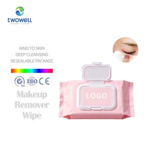 مناديل مبللة للنساء غير منسوجة لتنظيف الوجه وإزالة المكياج بالجملة للعناية بالبشرة - Product Image 1