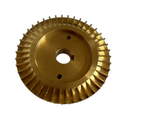 Turbine en laiton usinée sur mesure avec gorge de clavette, diverses tailles, pour pompe à eau, pièces de rechange en cuivre