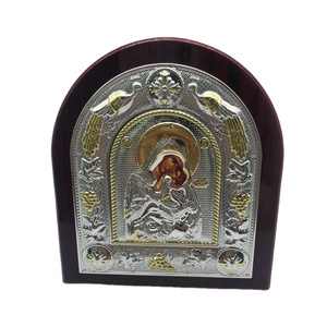 Icone Religiose in Metallo Stampate UV, Souvenir Artigianali della Vergine Maria, Decorazione da Parete per la Casa - Product Image 6
