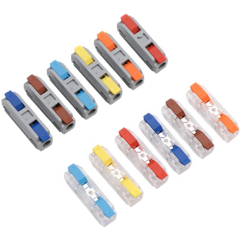 Красочный мини 1 в 1 выход быстроразъемные электрические провода Клеммная колодка коннектор электрический пластиковый коннектор
