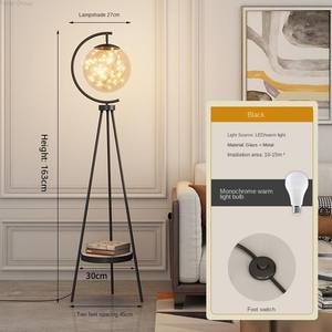 Gran oferta, bola de cristal para sala de estar, hogar dorado, luz de esquina de lujo moderna, lámpara de pie Led nórdica para decoración para sala de estar - Product Image 5