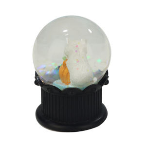 Globo de nieve de gato de cristal con Base de resina brillante al por mayor lindo de lujo personalizado con Gato Negro en el interior para regalos de recuerdo - Product Image 5