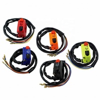 Interrupteur étanche 12V pour moto, bouton de démarrage, interrupteur marche/arrêt, phare LED pour moto, interrupteur double clignotant, ATVS