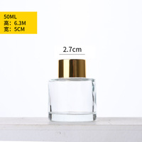 Diffuseur de parfum sans flamme en verre personnalisable, style nordique, pour la maison, avec bouchon à vis, cadeau idéal