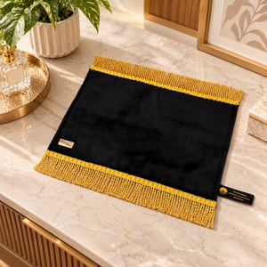 Discover exceptional comfort with a spacious black <b>prayer</b> <b>mat</b> crafted for a more focused and peaceful <b>prayer</b> experience - Product Image 4