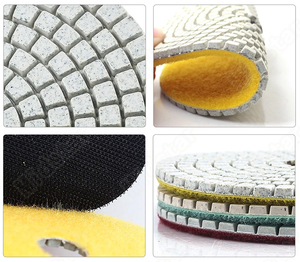 Disques de polissage <span class=keywords><strong>diamant</strong></span>és pour comptoirs et sols, 4 pouces, épaisseur 4 mm, usage humide, pour pierre, marbre, granit, quartz, terrazzo, béton, qualité OEM Fine - Product Image 5