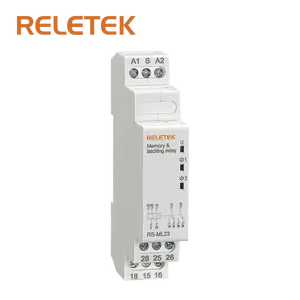 RELETEK RS-ML13/RS-ML23 24-240VAC/DC 50/60HZ Trava interruptor do relé temporizador ajustável do módulo do atraso do tempo interruptor do relé