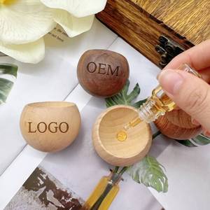 Wood <b>Reed</b> <b>Diffuser</b> Eco-Friendly Durable Aromatic Small Black Walnut Ornaments Car Round Home Fragrance - Product Image 3