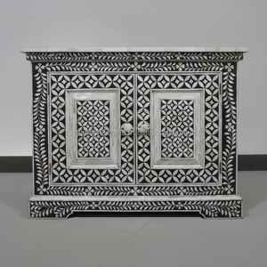 Diseño personalizado de mesa de centro con incrustaciones de hueso y madre de perla Mesa de centro con incrustaciones de hueso Mesa con incrustaciones de hueso - Product Image 1