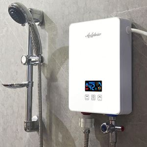 2024 Slim Multi Hot Smart App-Controlado de acero inoxidable Montado en la pared Calentador de agua sin tanque Ducha para uso doméstico y hotelero - Product Image 2
