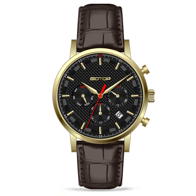 Manufacturer Wholesale Wrist Classic Leather Luxury Quartz Watches for Men