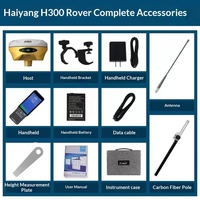 Alat Survei RTK HI-TARGET V300 Versi Navigasi Inersia Visual V200 GPS Multi-Konstelasi Titik Tetap untuk Teknik