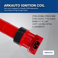 Bobine d'allumage haute énergie ARKAUTO 27301-3C000 UF546 pour HYUNDAI Sonata SANTA FE KIA SORENTO MAGENTIS AMANTI 3.3 3.8