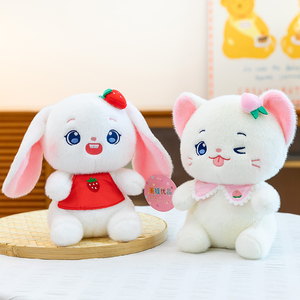 Peluche Serie Glutton Zoo, Compagno da Scrivania a Forma di Cane o Gatto, Regalo di Compleanno per Bambini - Product Image 5