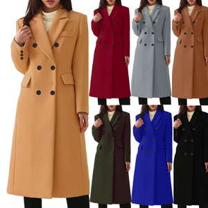 Automne et <span class=keywords><strong>hiver</strong></span> nouveau produit vêtements pour femmes mode <span class=keywords><strong>manteau</strong></span> en laine dame Slim Fit Long <span class=keywords><strong>manteau</strong></span> - Product Image 3