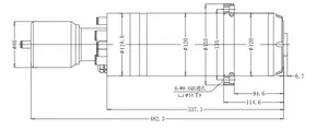 7.5KW 30000rpm BT30 takım tutucu atc mili motoru