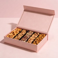 Boîte cadeau en gros, écologique, recyclable, en carton rigide pliable de qualité supérieure, personnalisée pour les noix, le chocolat, l'emballage alimentaire