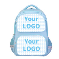 Mochila Escolar Personalizada al por Mayor con Logotipo Impreso, Mochila de Moda para Niñas, Sublimable, con Compartimento para Laptop