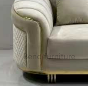 Ensemble de canapés de salon de luxe moderne en tissu, sectionnel 3 places (1+2+3), confortable, pour intérieur, couleur personnalisable pour hôtel - Product Image 6
