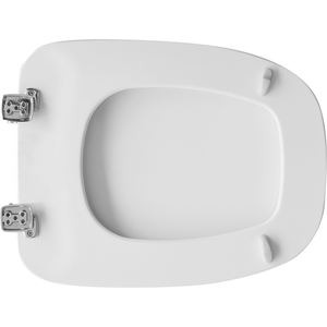 Vase carré blanc Pozzi Ginori, siège de toilette en plastique, accessoire de salle de bain - Product Image 2