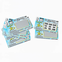Meilleure vente en couleur pas cher impression personnalisée billets de loterie cartes en papier jeu billets de loterie à gratter