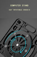 Bon marché Prix universel rotatif pliable refroidisseur d'ordinateur portable support de support support de ventilateur de refroidissement d'ordinateur portable